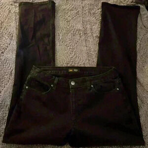 Lee Womens Legendary Mid-Rise Bootcut Jean Black Stretch